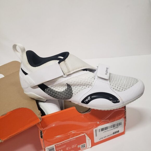 Nike Men's SuperRep Cycle Cycling Shoes in White/black - Size 6.5 - Picture 3 of 9